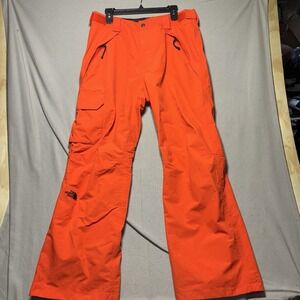 The North Face Seymore Snow Pants Men's Medium Orange High Visibility DryVent